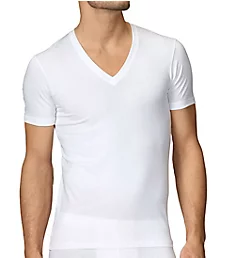 Evolution Pima Cotton V-Neck T-Shirt WHT 2XL