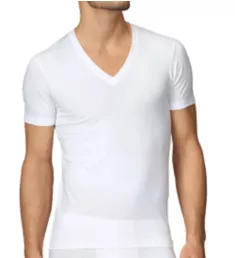 Evolution Pima Cotton V-Neck T-Shirt WHT 2XL