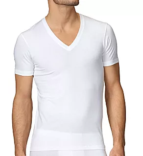 Evolution Pima Cotton V-Neck T-Shirt WHT 2XL