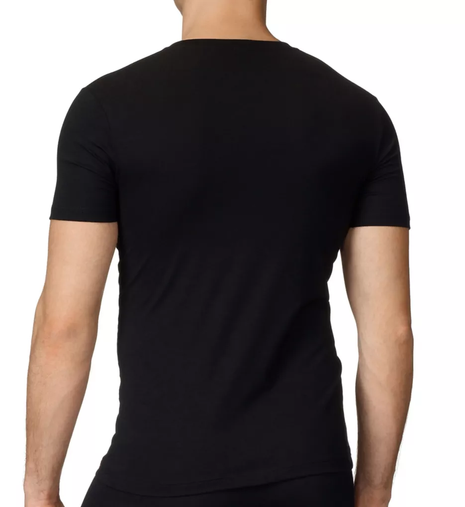 Evolution Pima Cotton V-Neck T-Shirt Black 2XL
