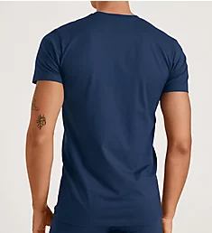 Evolution Pima Cotton V-Neck T-Shirt Saragossa Blue M