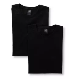 Natural Benefit Crew Neck T-Shirts - 2 Pack Blk 2XL