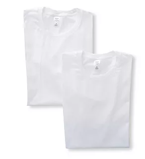 Natural Benefit Crew Neck T-Shirts - 2 Pack WHT 2XL