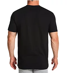 Natural Benefit Crew Neck T-Shirts - 2 Pack Black L