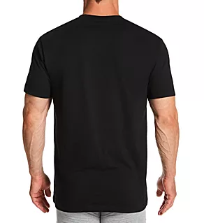 Natural Benefit Crew Neck T-Shirts - 2 Pack Blk 2XL