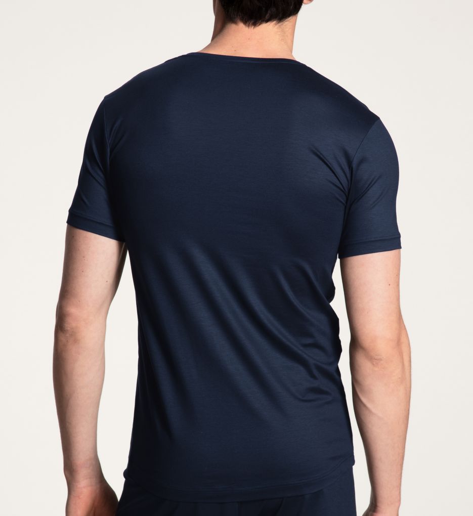 100% Natural Modern Fit V-Neck T-Shirt-bs