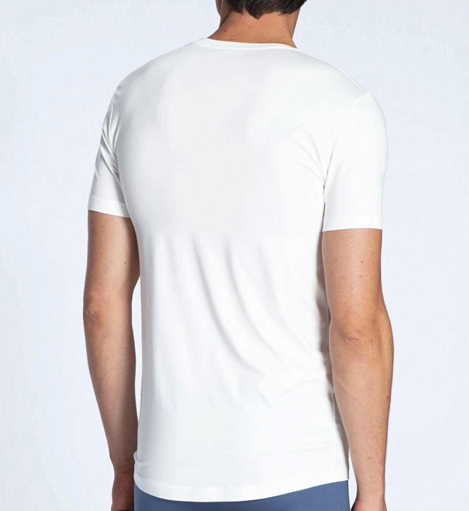 100% Natural Modern Fit V-Neck T-Shirt-bs