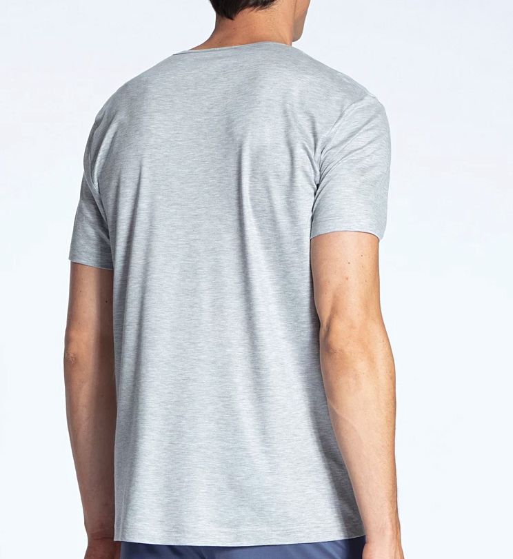 Calida 100% Nature Modern Fit Crew Neck T-Shirt Gravel Mele XL  - Image 2