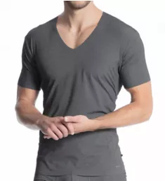 Fresh Cotton V-Neck T-Shirt BLK S