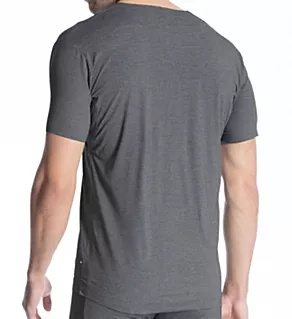 Fresh Cotton V-Neck T-Shirt BLK S