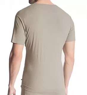 Fresh Cotton V-Neck T-Shirt Brnze XL