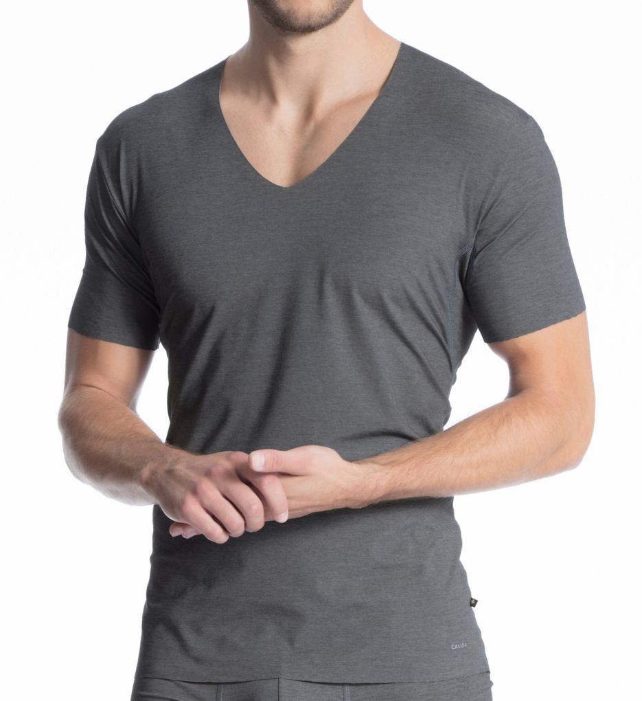 Fresh Cotton V-Neck T-Shirt by Calida