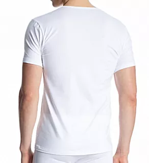 Cotton Code V-Neck Shirt wht 2XL