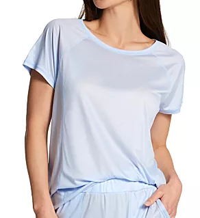 Deep Sleep Cooling Short Sleeve Crew Tee Light Blue XXS
