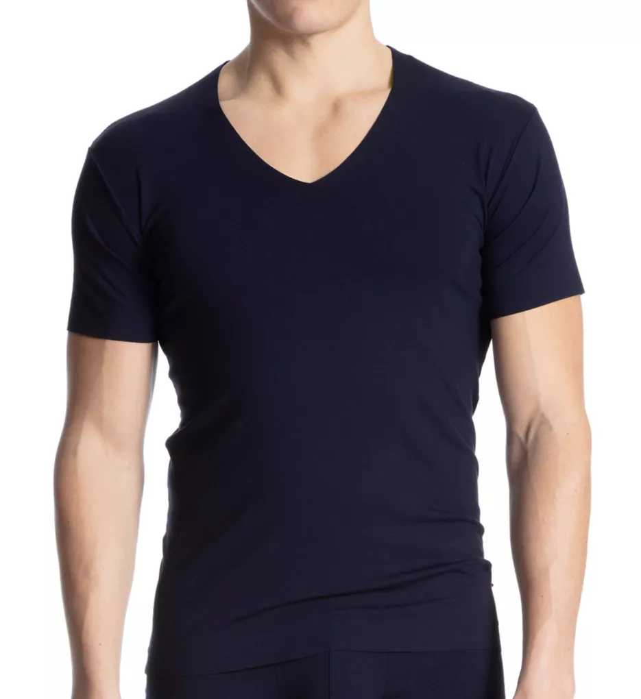 Clean Line Micro Modal V-Neck T-Shirt drks L