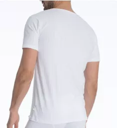 Pure & Style Quick Dry Pima Cotton V-Neck T-Shirt White S