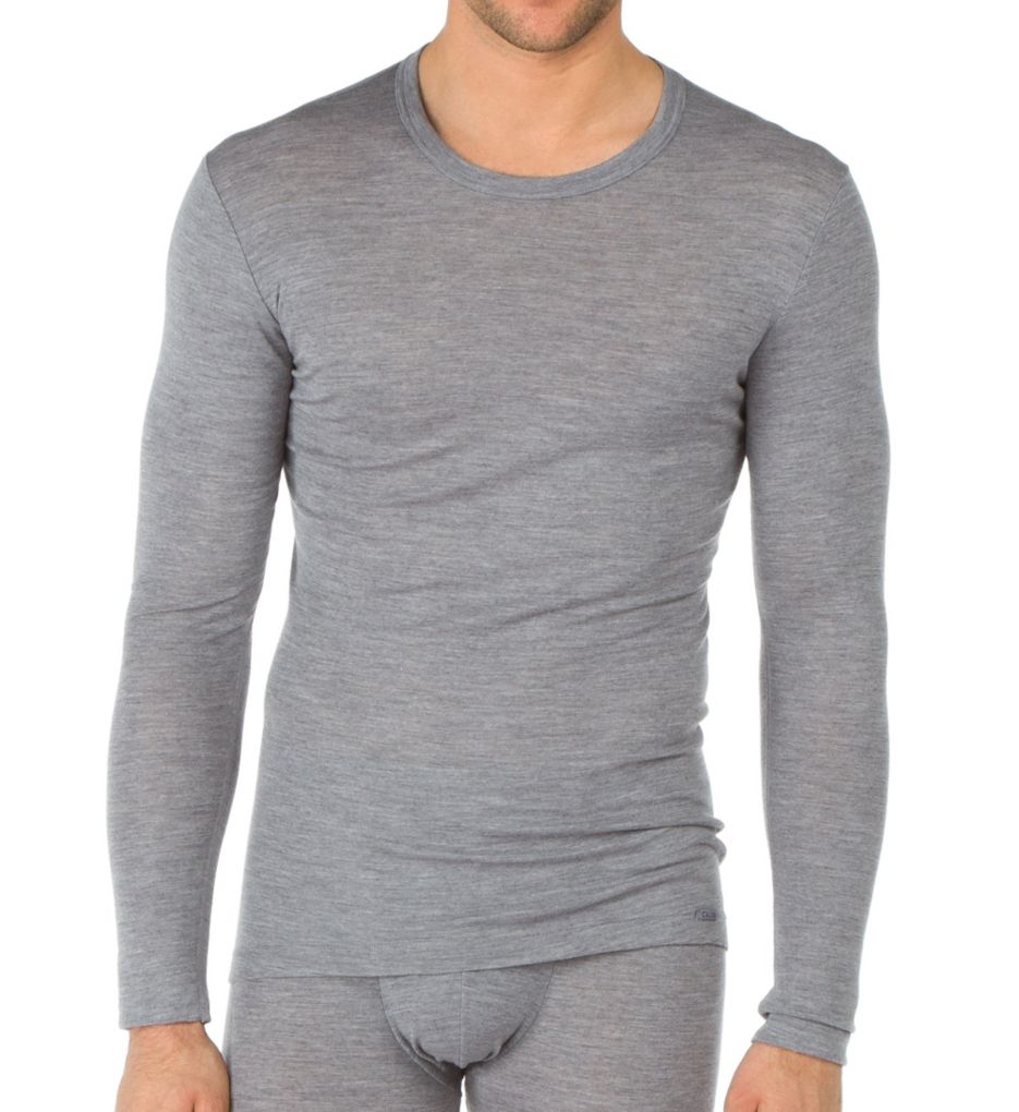 Merino Wool Silk Blend Long Sleeve T-Shirt-acs