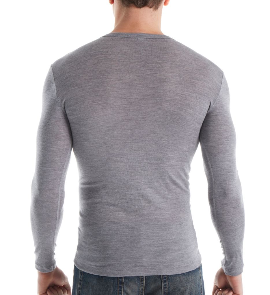 Merino Wool Silk Blend Long Sleeve T-Shirt