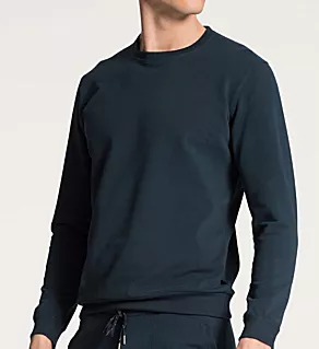 Remix Basic French Terry Sweatshirt Dark Sapphire L