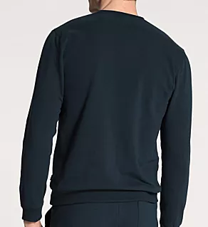 Remix Basic French Terry Sweatshirt Dark Sapphire L
