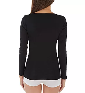 True Confidence Long Sleeve Top Black XS
