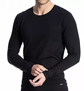 Cotton Code Long Sleeve Shirt blk L