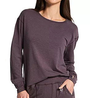 Deep Sleep Warming Long Sleeve Crew Tee Clay L