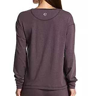Deep Sleep Warming Long Sleeve Crew Tee Clay L