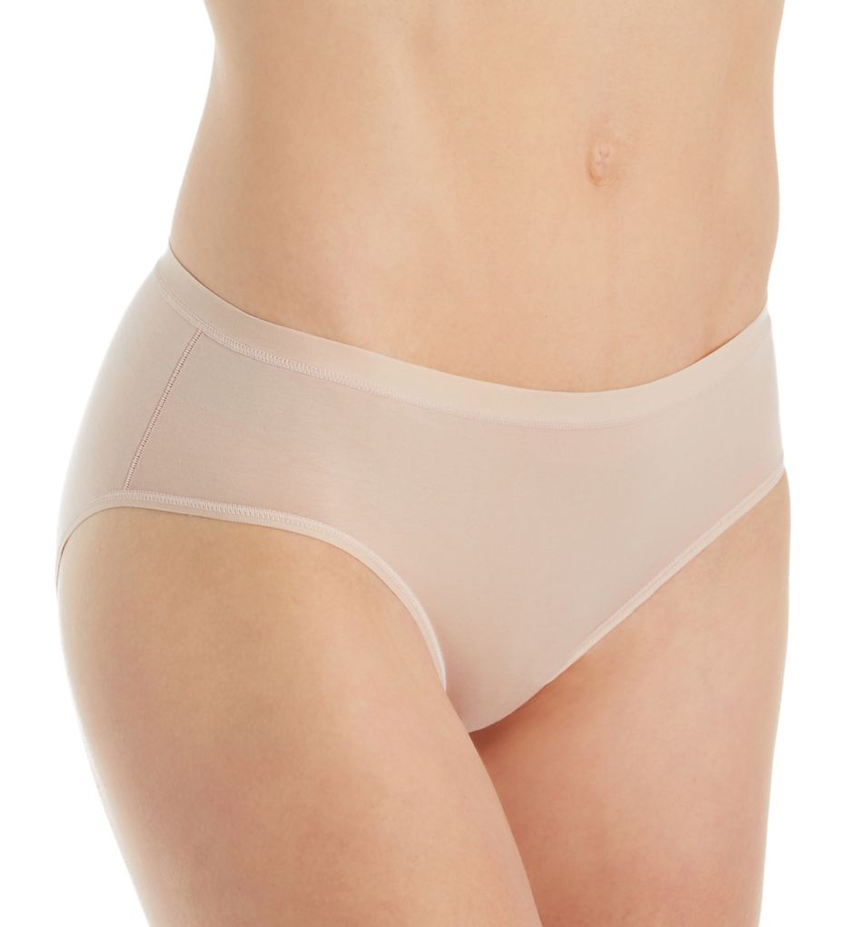 Natural Comfort Cotton Hi Cut Brief Panty-acs