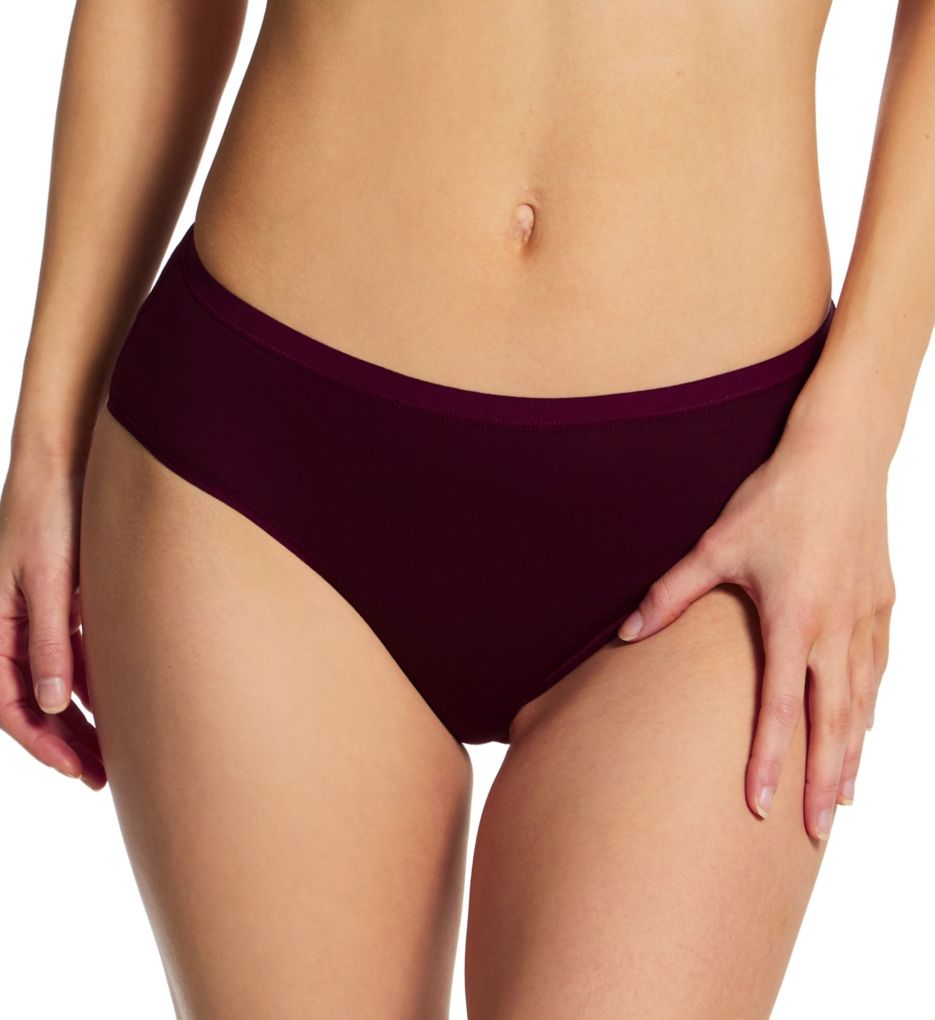 Natural Comfort Cotton Hi Cut Brief Panty-fs