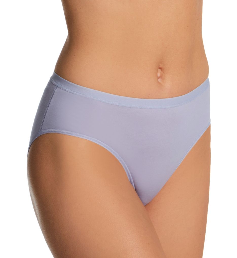 Natural Comfort Cotton Hi Cut Brief Panty-fs