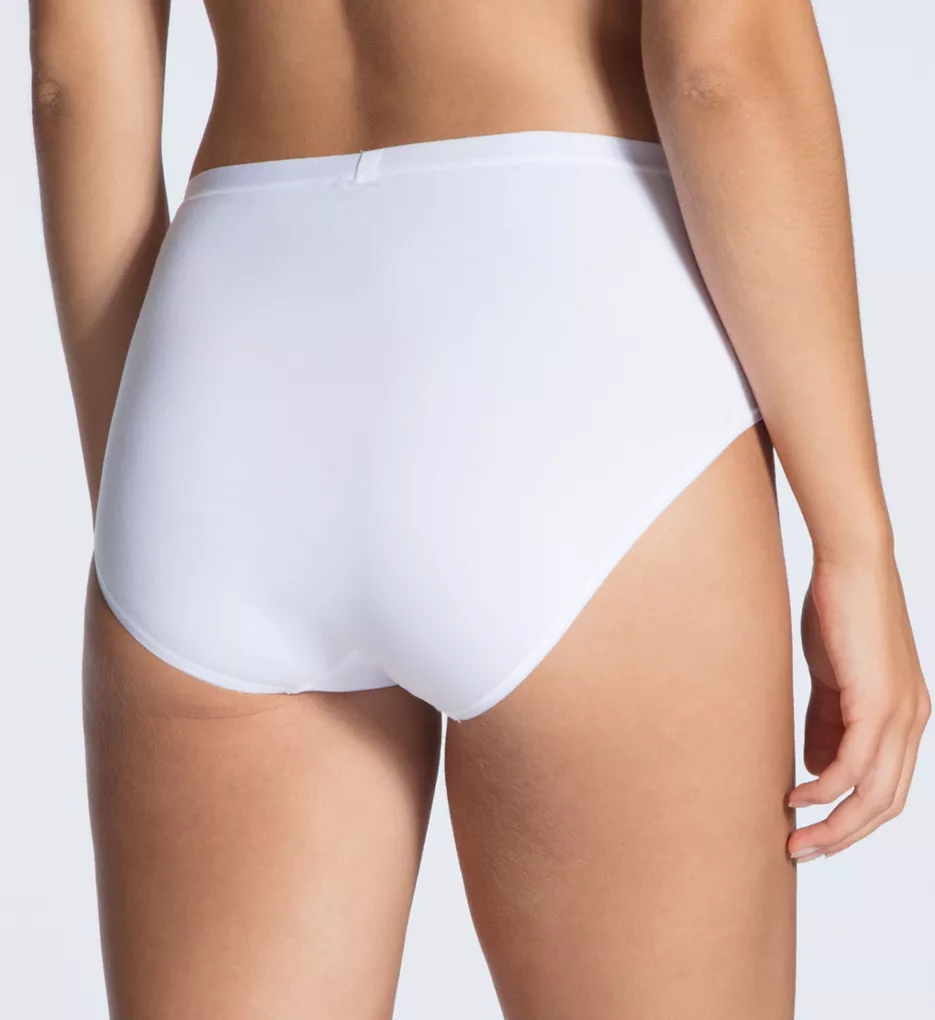 Natural Comfort Cotton High Waist Brief Panty White S