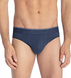 Pure & Style Quick Dry Pima Cotton Brief Indigo Mood M