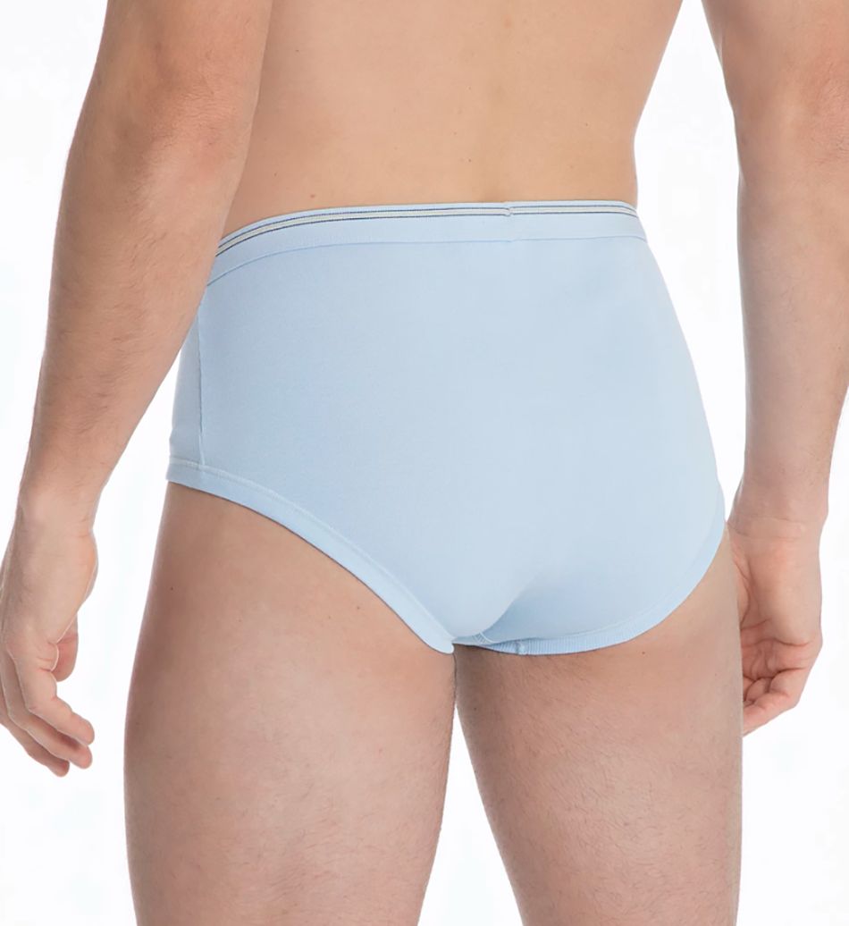 Calida Twisted Cotton Brief With Fly BluGla M  - Image 2