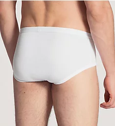 Twisted Cotton Brief With Fly WHT 2XL