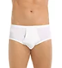 Calida Twisted Cotton Brief With Fly WHT 2XL  - Image 1