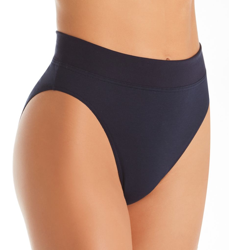 Elastic Hi Cut Brief Panties-acs