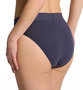 Elastic Hi Cut Brief Panties Graystone M