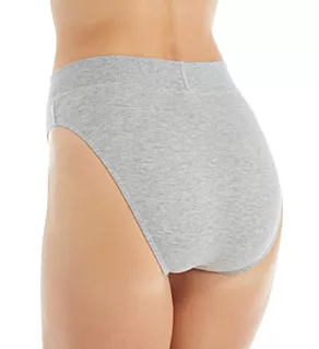 Elastic Hi Cut Brief Panties Stone Melange XS