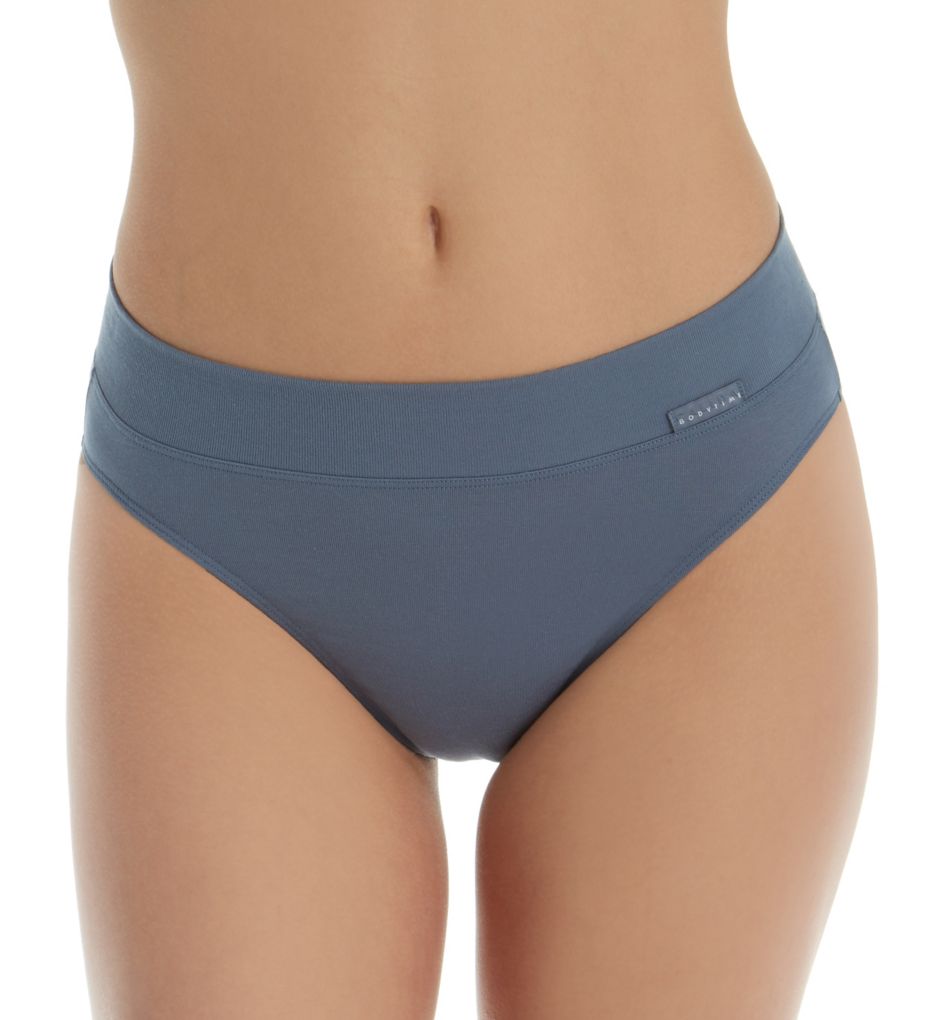 Elastic Hi Cut Brief Panties-fs