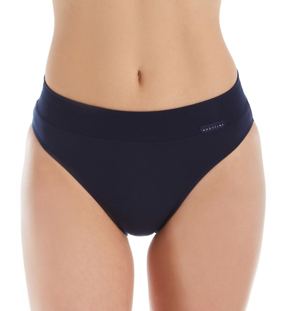 Elastic Hi Cut Brief Panties-fs