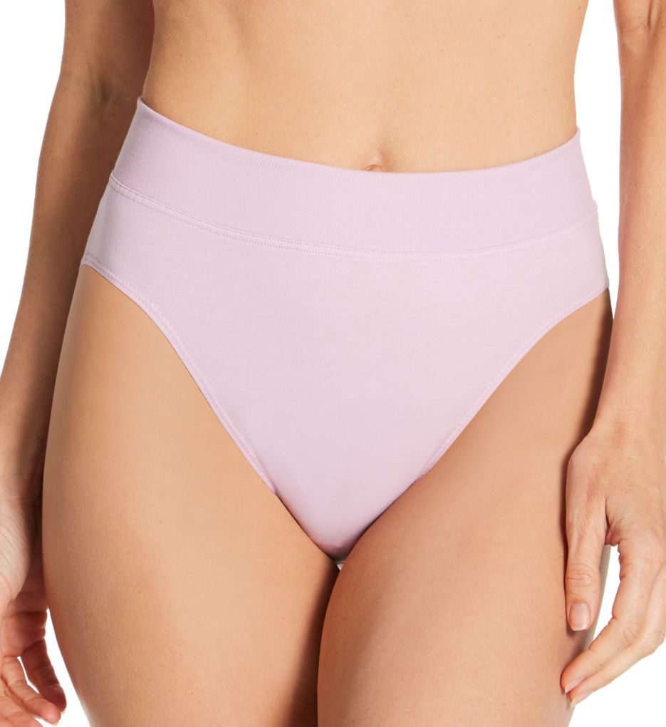 Elastic Hi Cut Brief Panties-fs