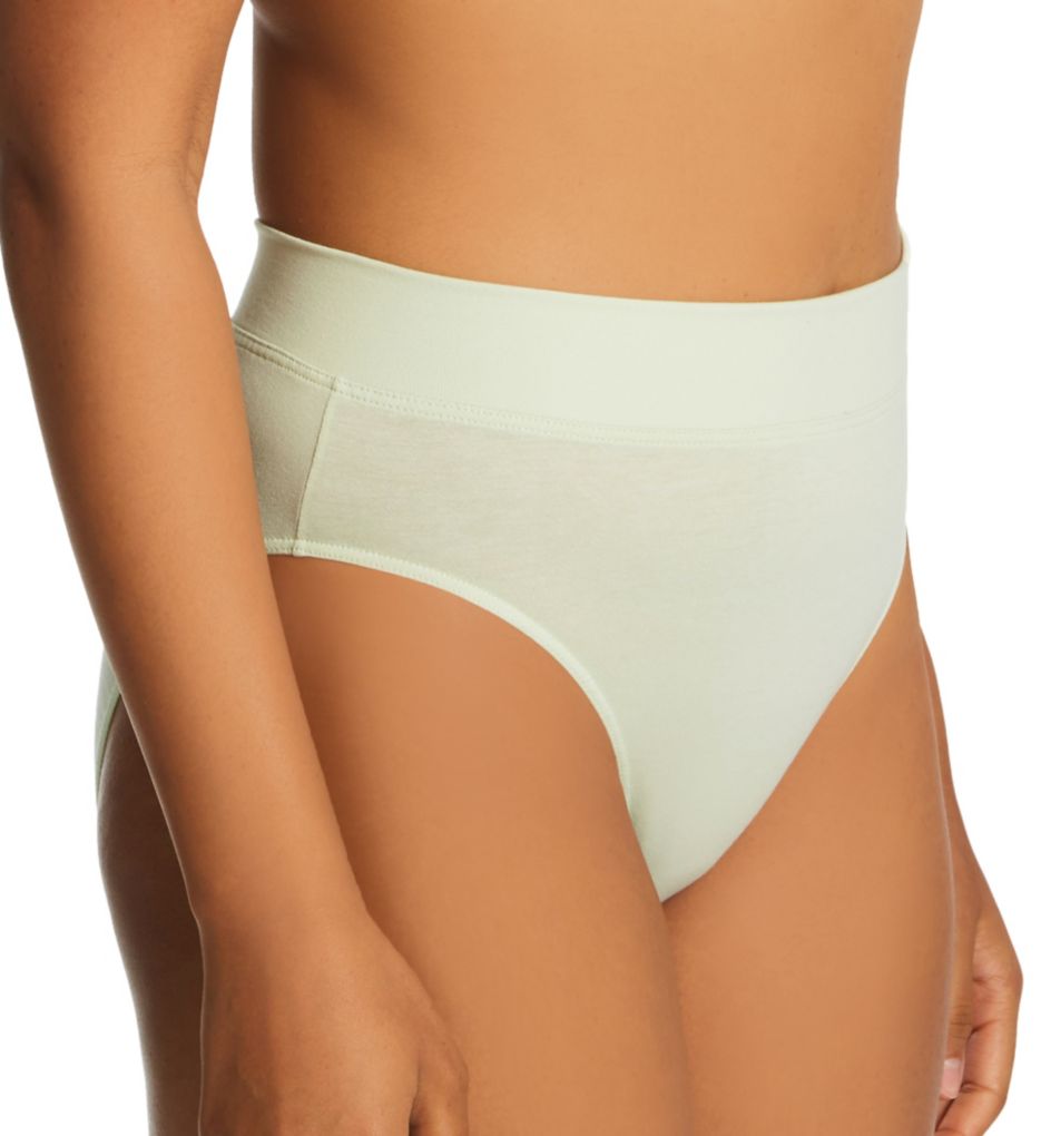 Elastic Hi Cut Brief Panties-fs