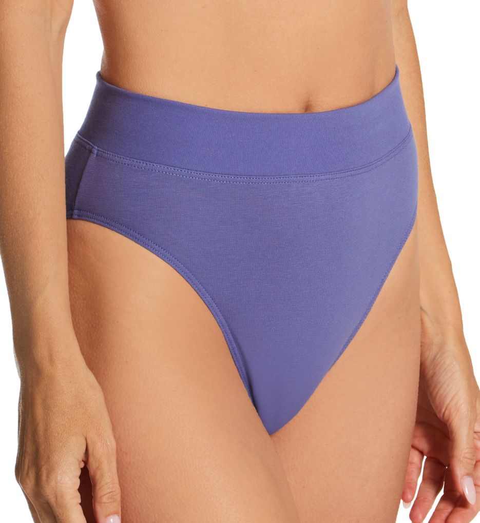 Elastic Hi Cut Brief Panties-fs