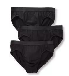 Natural Benefit Cotton Stretch Briefs - 3 Pack BLK L