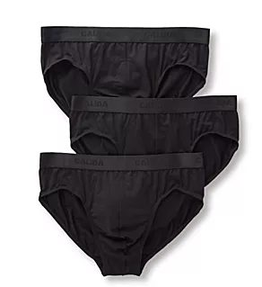 Natural Benefit Cotton Stretch Briefs - 3 Pack BLK XL