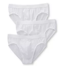 Natural Benefit Cotton Stretch Briefs - 3 Pack Wht L