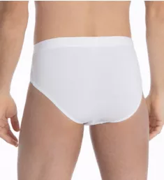 Natural Benefit Cotton Stretch Briefs - 3 Pack Wht L