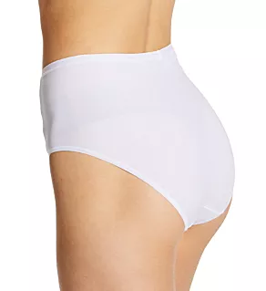 Eco Sense High Waisted Brief Panty White S
