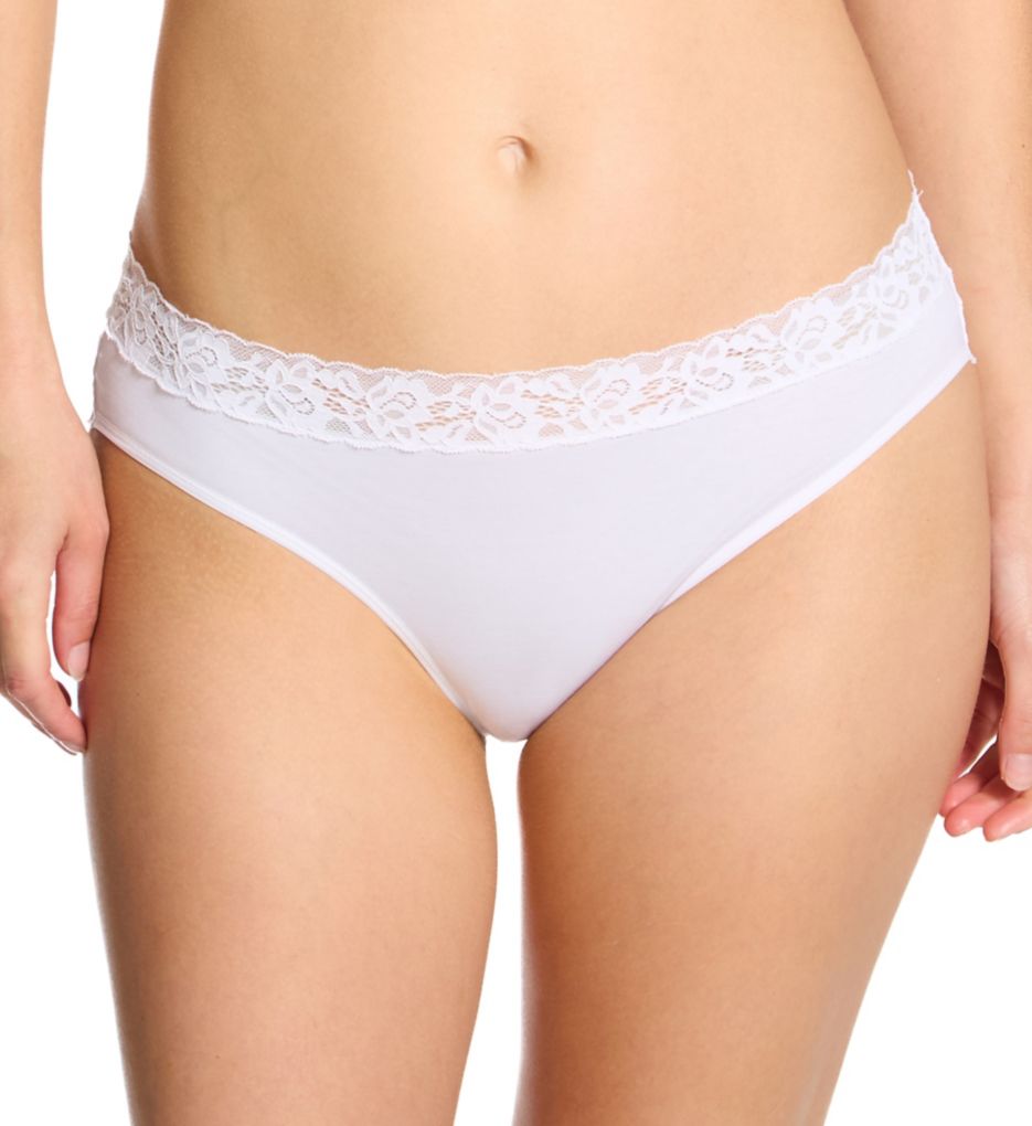 Calida Natural Comfort Lace Brief Panty White M  - Image 1